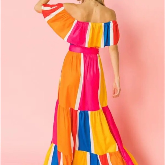 OFF THE SHOULDER MAXI DRESS - Picture 4 of 4